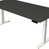 Kerkmann Move4 Elektrisch hoogteverstelbaar Zit-sta-bureau Antraciet T-voet 2000 (B) x 1.000 (D) x 1290 (H) mm Hout, Metaal