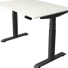 Kerkmann Move4 Elektrisch hoogteverstelbaar Zit-sta-bureau Wit T-voet 1200 (B) x 800 (D) x 1290 (H) mm Hout, Metaal