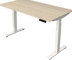Kerkmann Move4 Elektrisch hoogteverstelbaar Zit-sta-bureau Esdoorn T-voet 1400 (B) x 800 (D) x 1290 (H) mm Hout, Metaal