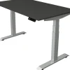 Kerkmann Move4 Elektrisch hoogteverstelbaar Zit-sta-bureau Antraciet T-voet 1400 (B) x 800 (D) x 1290 (H) mm Hout, Metaal