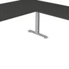 Kerkmann Move4 Elektrisch hoogteverstelbaar Zit-sta-bureau Antraciet T-voet 2000 (B) x 2.200 (D) x 1290 (H) mm Hout, Metaal
