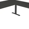 Kerkmann Move4 Elektrisch hoogteverstelbaar Zit-sta-bureau Antraciet T-voet 2000 (B) x 2.200 (D) x 1290 (H) mm Hout, Metaal