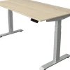 Kerkmann Move4 Elektrisch hoogteverstelbaar Zit-sta-bureau Esdoorn T-voet 1600 (B) x 800 (D) x 1290 (H) mm Hout, Metaal