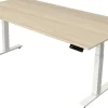 Kerkmann Move4 Elektrisch hoogteverstelbaar Zit-sta-bureau Esdoorn T-voet 2000 (B) x 1.000 (D) x 1290 (H) mm Hout, Metaal