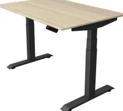 Kerkmann Move4 Elektrisch hoogteverstelbaar Zit-sta-bureau Esdoorn T-voet 1200 (B) x 800 (D) x 1290 (H) mm Hout, Metaal