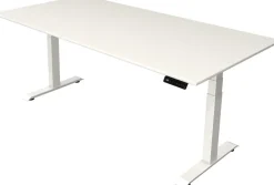 Kerkmann Move4 Elektrisch hoogteverstelbaar Zit-sta-bureau Wit T-voet 2000 (B) x 1.000 (D) x 1290 (H) mm Hout, Metaal