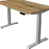 Kerkmann Move4 Elektrisch hoogteverstelbaar Zit-sta-bureau Eiken T-voet 1400 (B) x 800 (D) x 1290 (H) mm Hout, Metaal