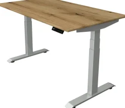 Kerkmann Move4 Elektrisch hoogteverstelbaar Zit-sta-bureau Eiken T-voet 1400 (B) x 800 (D) x 1290 (H) mm Hout, Metaal
