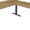 Kerkmann Move4 Elektrisch hoogteverstelbaar Zit-sta-bureau Eiken T-voet 2000 (B) x 2.200 (D) x 1290 (H) mm Hout, Metaal