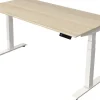 Kerkmann Move4 Elektrisch hoogteverstelbaar Zit-sta-bureau Esdoorn T-voet 1600 (B) x 800 (D) x 1290 (H) mm Hout, Metaal