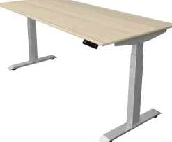 Kerkmann Move4 Elektrisch hoogteverstelbaar Zit-sta-bureau Esdoorn T-voet 1800 (B) x 800 (D) x 1290 (H) mm Hout, Metaal