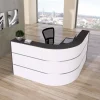 Kerkmann Receptietafel 21385110 Antraciet, wit 1.800 x 950 x 1.100 mm