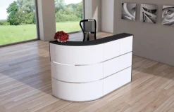 Kerkmann Receptietafel Antraciet, wit 1.800 x 800 x 1.100 mm