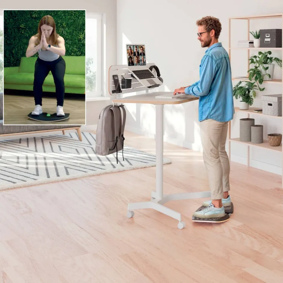 Leitz Ergo Actief Balansbord 6587 Ergonomisch 54 x 31 x 6,5 cm Donkergrijs