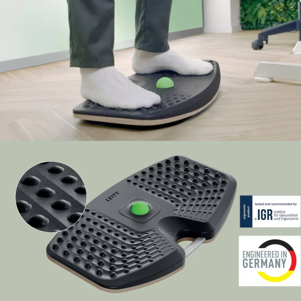 Leitz Ergo Actief Balansbord 6587 Ergonomisch 54 x 31 x 6,5 cm Donkergrijs