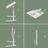 Leitz Ergo Compact Inklapbaar Zit-Sta Bureau 6588 In hoogte verstelbaar 65 x 74-109 x 46 cm, Wit