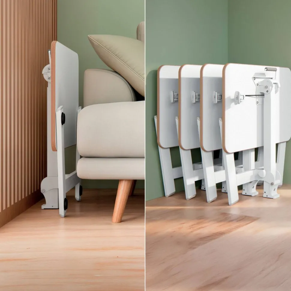 Leitz Ergo Compact Inklapbaar Zit-Sta Bureau 6588 In hoogte verstelbaar 65 x 74-109 x 46 cm, Wit