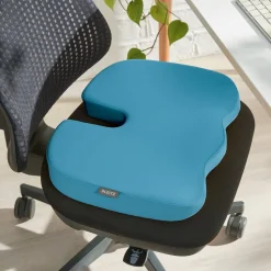 Leitz Ergo Cosy Ergonomisch stoelkussen 5284 van Schuim met wasbare hoes 455 x 75 x 355 mm Blauw