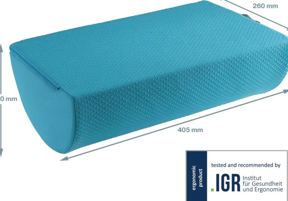 Leitz Ergo Cosy Ergonomische voetensteun 5371 Schuim met wasbare hoes 405 x 140 x 260 mm Blauw