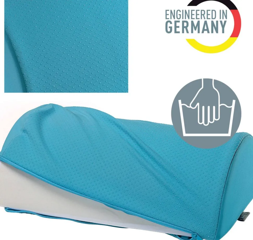 Leitz Ergo Cosy Ergonomische voetensteun 5371 Schuim met wasbare hoes 405 x 140 x 260 mm Blauw