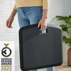 Leitz Ergo Cosy Ergonomische antivermoeidheidsmat 5369 van Schuim Met handvat 558 x 19 x 457 mm Grijs