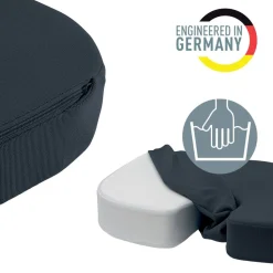 Leitz Ergo Cosy Ergonomisch stoelkussen 5284 van Schuim met wasbare hoes 455 x 75 x 355 mm Grijs