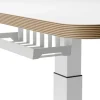 Leitz Ergo Elektrisch in hoogte verstelbaar compact zit-sta-bureau 6534 met sta-op herinneringsfunctie staal, hout 80 x 65-130 x 60 cm