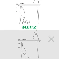 Leitz Ergo In hoogte verstelbare voetensteun 6503 508 x 300 x 135 mm grijs, wit