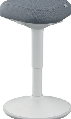 Leitz Ergo Wiebel zitkruk 6544 met verstelbare comfortzitting 47 - 64 cm tot 110 kg lichtgrijs
