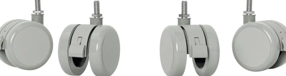 Leitz Zwenkwieltjes 5374 voor Leitz Ergo Elektrisch Zit-Sta Bureau 6534