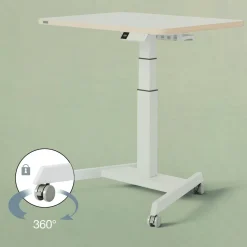 Leitz Zwenkwieltjes 5374 voor Leitz Ergo Elektrisch Zit-Sta Bureau 6534