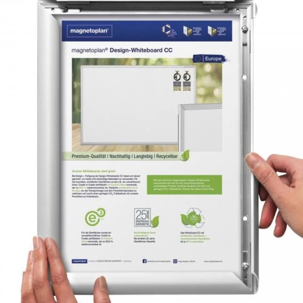magnetoplan A1 Kliklijst Zilver Aluminium SFA1S 62,5 (B) x 1,5 (D) x 87 (H) cm