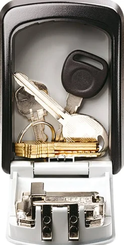 Master Lock Sleutel stortingskluis Combinatieslot 5401EURD 85 x 36 x 119 mm Grijs, Zwart