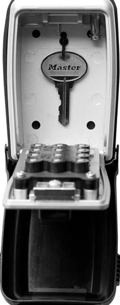 Master Lock Sleutel stortingskluis Combinatieslot 5423EURD 79 x 52 x 117 mm Grijs, Zwart