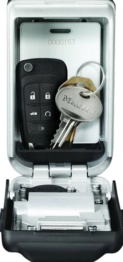 Master Lock Sleutel stortingskluis Combinatieslot 5425EURD 105 x 43 x 132 mm Grijs, Zwart