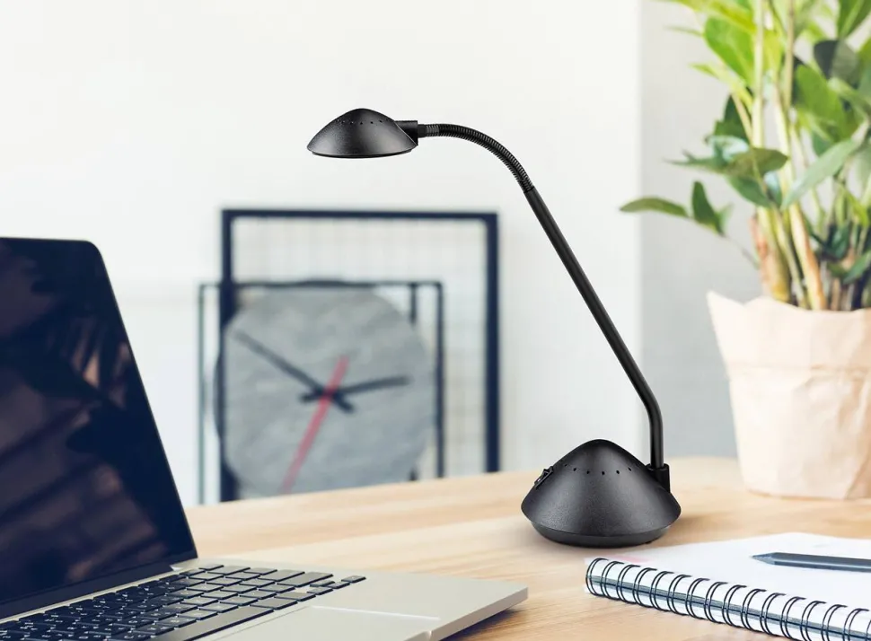 Maul MAULarc Bureaulamp Led (verwijderbaar) Zwart Netstroom 135 x 290 x 380 mm