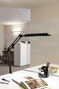Maul MAULatlantic Klembaar Bureaulamp LED Zwart Netstroom 70 x 770 x 380 mm