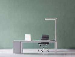Maul MAULjaval Klembaar Vloerlamp LED (dimbaar) Zilver Netstroom 280 x 610 x 1.200 mm