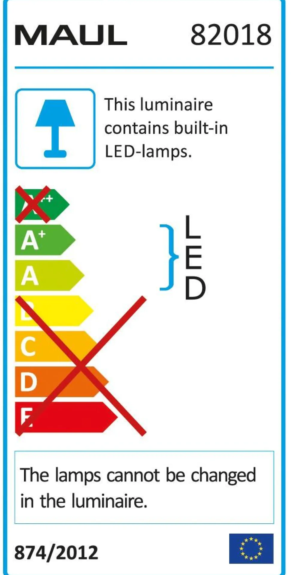 Maul MAULjazzy Bureaulamp LED Wit Netstroom 130 x 260 x 425 mm