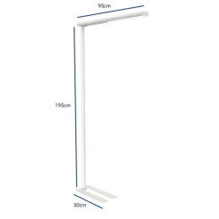 Maul MAULjet Vrijstaand Vloerlamp LED Wit Netstroom 225 x 950 x 1.950 mm