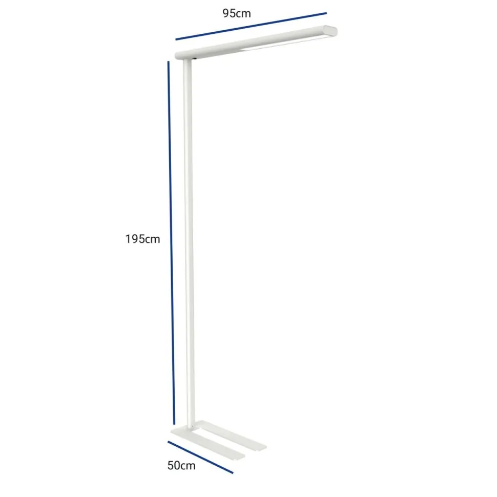 Maul MAULjet Vrijstaand Vloerlamp LED Wit Netstroom 225 x 950 x 1.950 mm