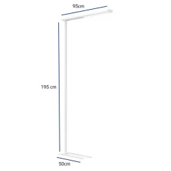 Maul MAULjet Vrijstaand Vloerlamp LED (dimbaar) Wit Netstroom 225 x 950 x 1.950 mm
