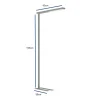 Maul MAULjet Vrijstaand Vloerlamp LED (niet verwijderbaar) Zilver Netstroom 225 x 950 x 1.950 mm