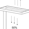 Maul MAULjuvis Klembaar Vloerlamp LED (sensor, dimbaar) Zwart Netstroom 280 x 610 x 1.200 mm