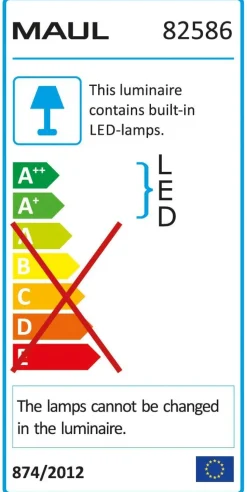 Maul MAULjuvis Lamp LED Zilver Netstroom 280 x 610 x 1.960 mm