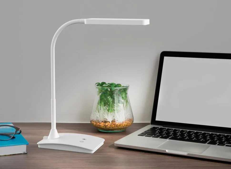 Maul MAULpearly Vrijstaand Bureaulamp LED (verwijderbaar) Wit Netstroom 106 x 265 x 375 mm