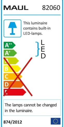 Maul MAULsolaris Bureaulamp LED Zilver Netstroom 160 x 400 x 643 mm