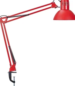 Maul MAULstudy Klembaar Bureaulamp LED E27 (zonder lamp) Rood Netstroom 170 x 595 x 440 mm