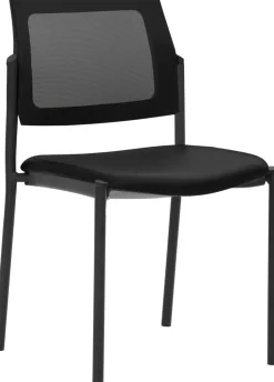 Mayer Sitzmöbel Stapelbare stoel Stof Zwart 2519 490 x 560 x 830 mm Pak van 2