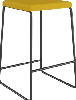 Medso Barkruk 415 x 457 x 750 mm Geel 2 Stuks